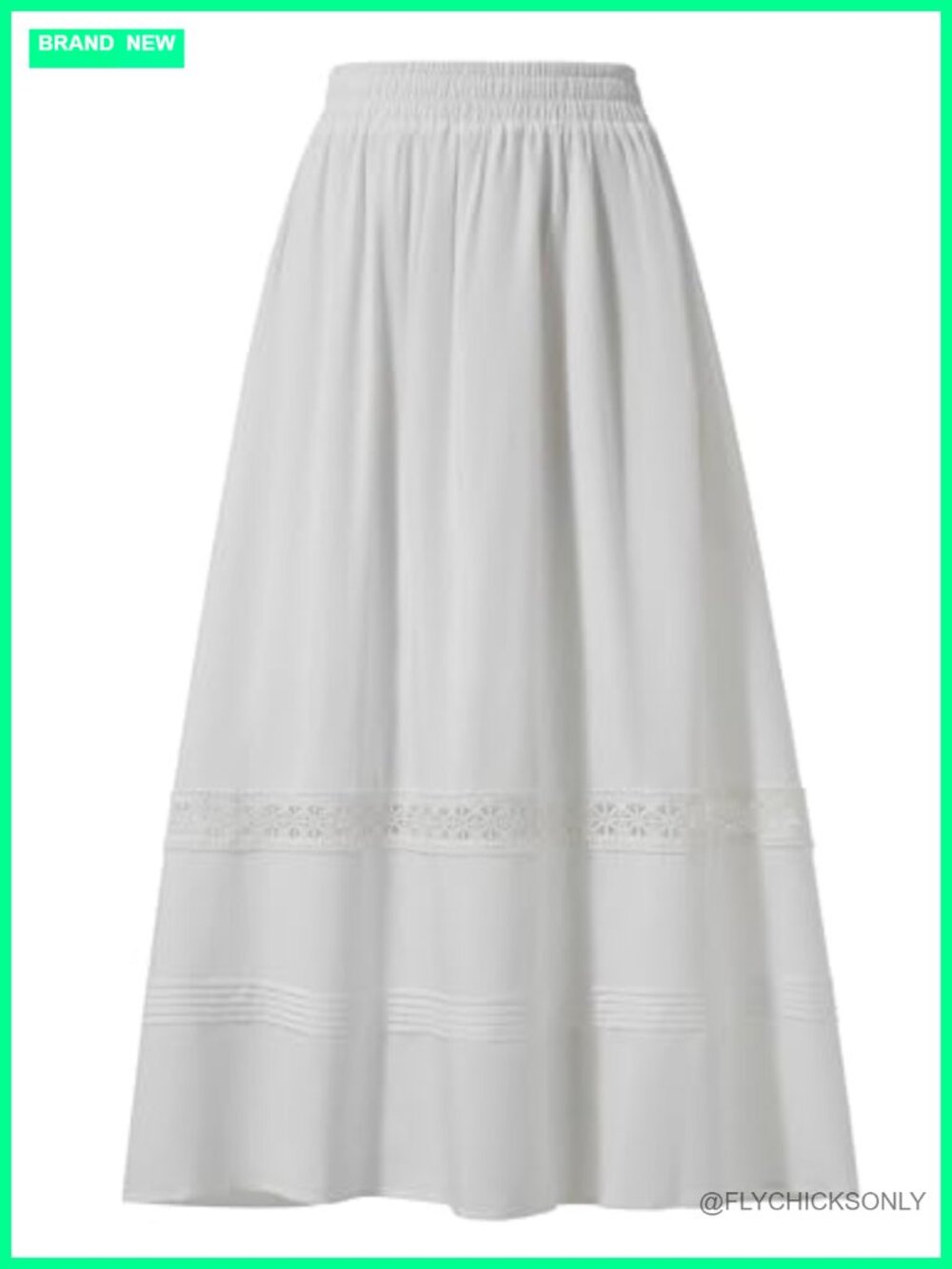 Renaissance Lace Tiered High Waisted Boho Maxi Skirt with Pockets